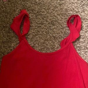 Red tank top